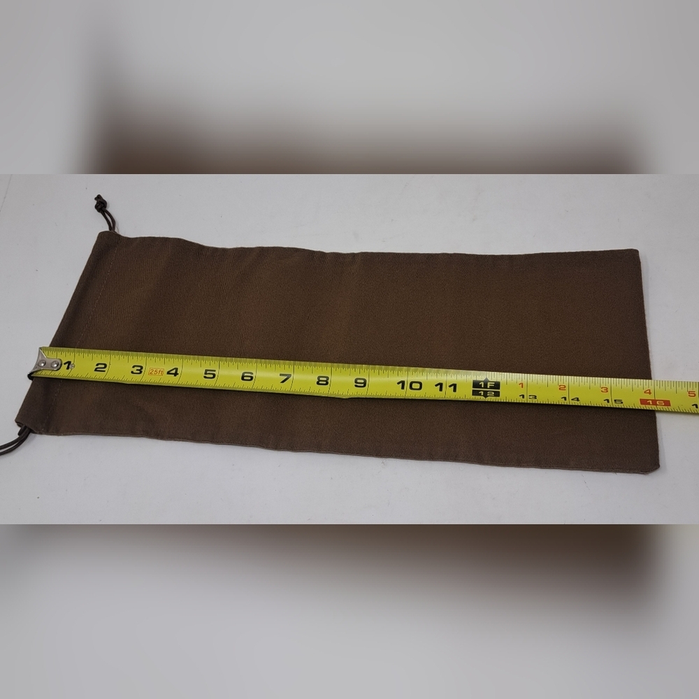 Gucci Drawstring Bag Storage Dust Travel Brown Vintage Y2K HQ 16" x 6.5" - Picture 7 of 8